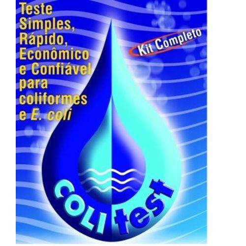 Tamanhos, Medidas e Dimensões do produto Kit Colitest® (embalagem com 50 Testes) - Detecção Simultânea de Coliformes Totais e E.coli em 100ml de Água. Teste Substrato Cromogênico e Fluorogênico.
