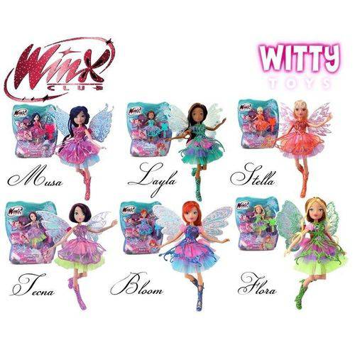 Tamanhos, Medidas e Dimensões do produto Kit com 6 Bonecas Winx Butterflix Fairy