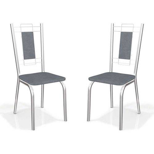 Tamanhos, Medidas e Dimensões do produto Kit com 2 Cadeiras Florença Cinza Kappesberg