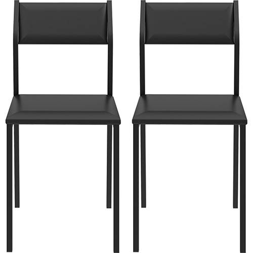 Tamanhos, Medidas e Dimensões do produto Kit com 2 Cadeiras Sofia Preto - Carraro