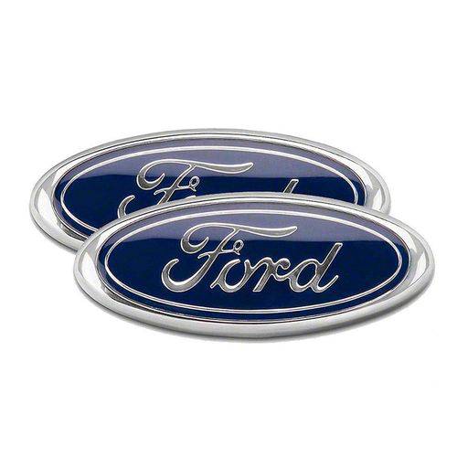 Tamanhos, Medidas e Dimensões do produto Kit com 2 Emblemas Original Ford da Grade Frontal e Tampa Traseira Ford F-250 2006/2012