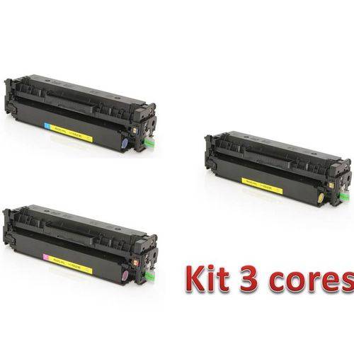 Tamanhos, Medidas e Dimensões do produto Kit 3 Cores Toners Similares HP 312A CF381A CF382A CF383A Compativel Pro M476 M476nw M476dw