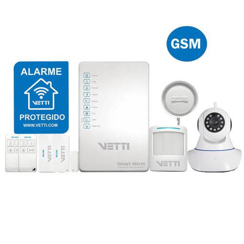Tamanhos, Medidas e Dimensões do produto Kit de Alarme Vetti Smart Alarm Gsm + Câmera Robot Wi-Fi 720p