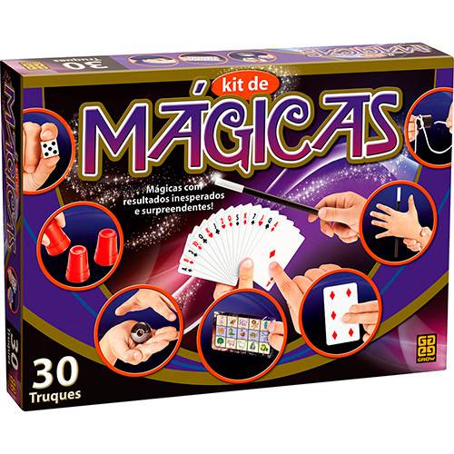 Tamanhos, Medidas e Dimensões do produto Kit de Mágicas 30 Truques - Grow
