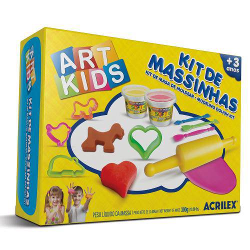 Tamanhos, Medidas e Dimensões do produto Kit de Massinhas Art Kids Acrilex - Ref. 40003