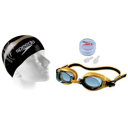 Tamanhos, Medidas e Dimensões do produto Kit de Natação com Óculos, Touca e Proteção de Ouvido Adulto Speedo