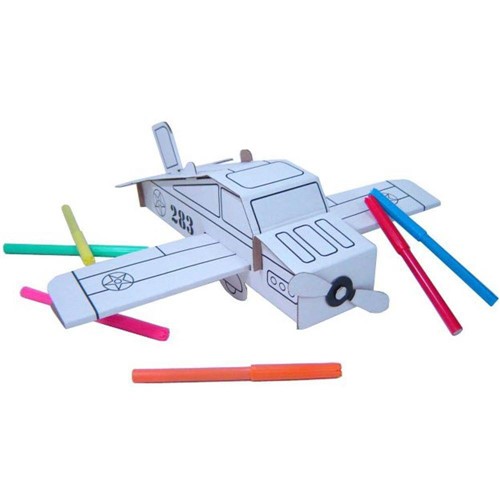 Tamanhos, Medidas e Dimensões do produto Kit de Papelão - Avião - Kits For Kids