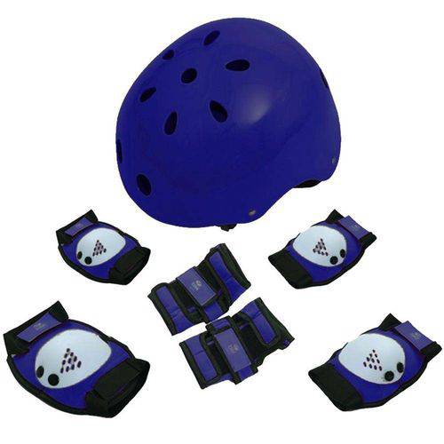 Tamanhos, Medidas e Dimensões do produto Kit de Proteção Radical M Azul - Bel Sports