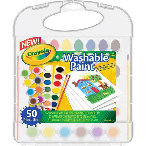 Tamanhos, Medidas e Dimensões do produto Kit de Tintas Lavável Washable Paint - Crayola