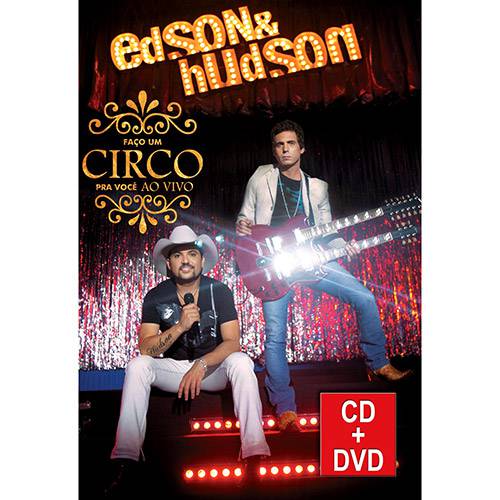 Tamanhos, Medidas e Dimensões do produto Kit DVD + CD - Edson & Hudson - Faço um Circo Pra Você