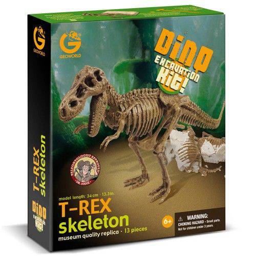 Tamanhos, Medidas e Dimensões do produto Kit Escavação de Dino T-Rex - Geoworld