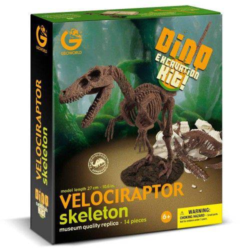 Tamanhos, Medidas e Dimensões do produto Kit Escavação Dino - Velociraptor - Geoworld
