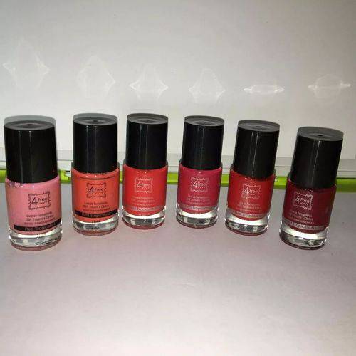 Tamanhos, Medidas e Dimensões do produto Kit Esmaltes Tons de Vermelho Derma Nail Colors (Res Tropicale)