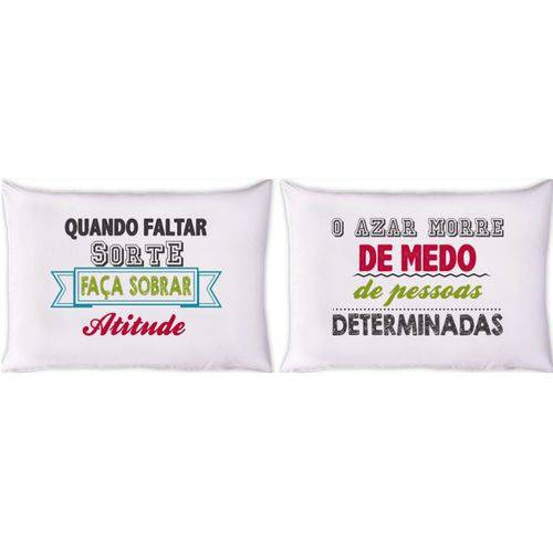 Tamanhos, Medidas e Dimensões do produto Kit 2 Fronhas Malha 100 % Algodão Estampada Atitude - Raimundi Store