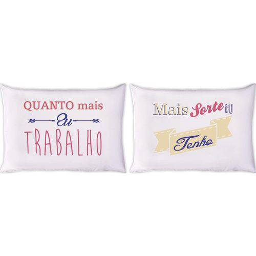 Tamanhos, Medidas e Dimensões do produto Kit 2 Fronhas Malha 100 % Algodão Estampada Trabalho - Raimundi Store