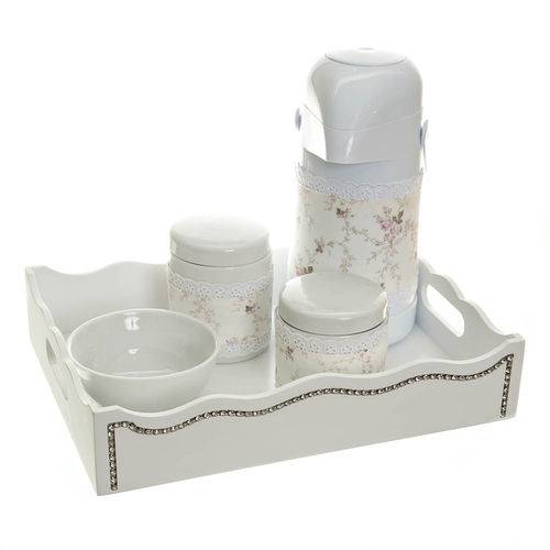 Tamanhos, Medidas e Dimensões do produto Kit Higiene com Porcelanas e Capa Fantasia Strass Quarto Bebê Menina