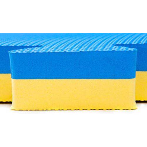 Tamanhos, Medidas e Dimensões do produto Kit Home Tatame Profissional 40mm + Yamamura + Azul+amarelo
