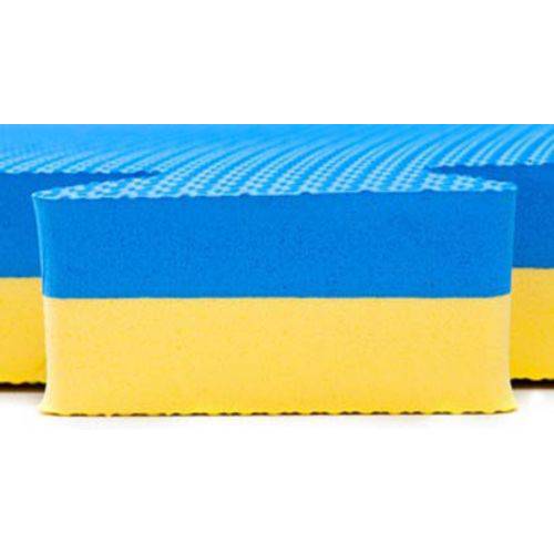 Tamanhos, Medidas e Dimensões do produto Kit Home Tatame Profissional 9 Placas 40mm + Yamamura + Azul+amarelo