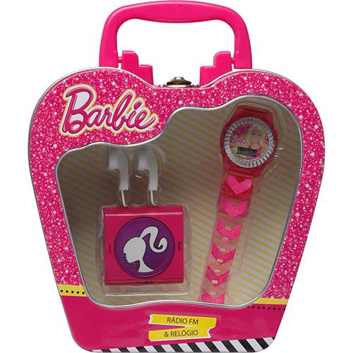 Tamanhos, Medidas e Dimensões do produto Kit Incrível Rádio FM + Relógio da Barbie - Candide