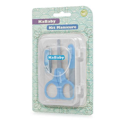 Tamanhos, Medidas e Dimensões do produto Kit Manicure - Estojo Azul - Kababy