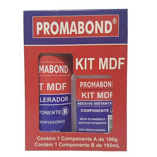 Tamanhos, Medidas e Dimensões do produto Kit MDF Cola Instantânea A/B