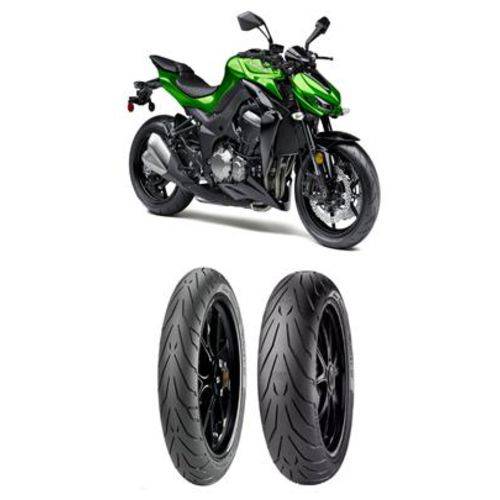 Tamanhos, Medidas e Dimensões do produto Kit Par Pneu 190/50r17 + 120/70r17 Angel Gt Pirelli Kawasaki Z 1000