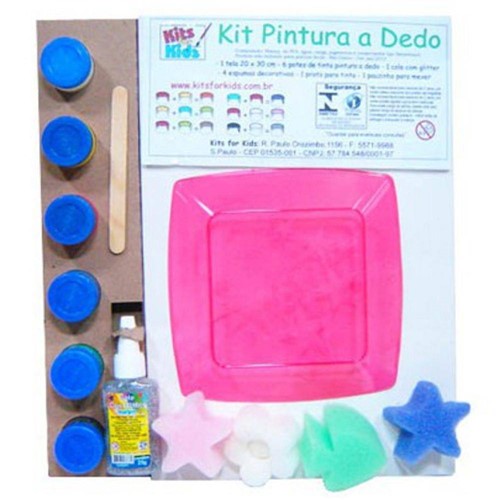 Tamanhos, Medidas e Dimensões do produto Kit Pintura a Dedo - Kits For Kids