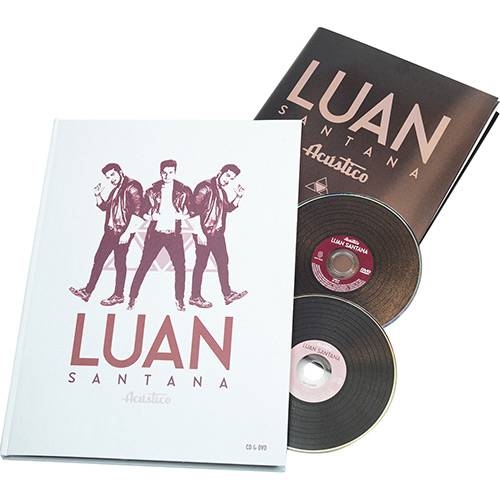 Tamanhos, Medidas e Dimensões do produto Kit - Premium Luan Santana - Acústico (CD+DVD)
