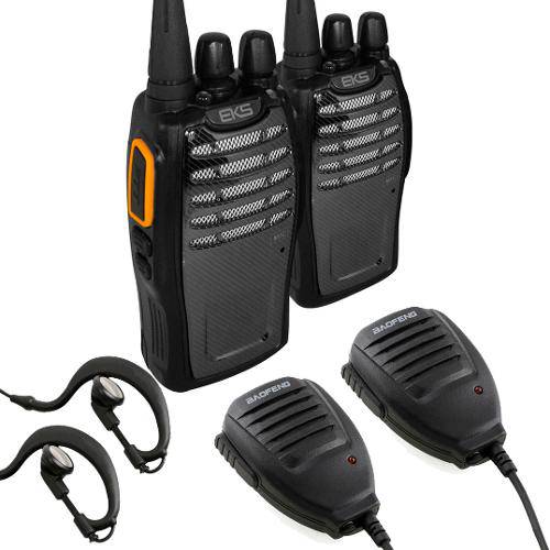 Tamanhos, Medidas e Dimensões do produto Kit Rádio Comunicador A5 Walkie Talkie + 2 Microfones Ptt + Fones de Ouvido