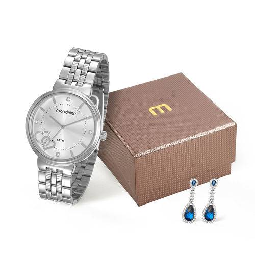 Tamanhos, Medidas e Dimensões do produto Kit Relógio Mondaine Feminino 99065l0mkne1kz com Brinco