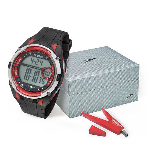 Tamanhos, Medidas e Dimensões do produto Kit Relógio Speedo Masculino Digital Preto 81148g0evnp1k2 com Pen Drive