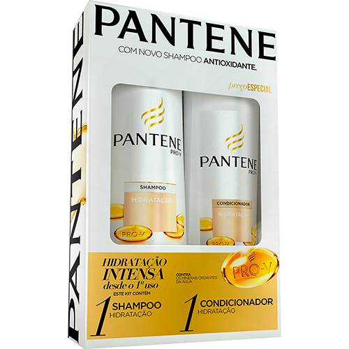 Tamanhos, Medidas e Dimensões do produto Kit Shampoo Pantene Hidratação 400ml e Condicionador Pantene Hidratação - 200ml
