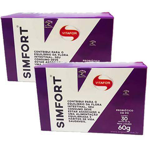 Tamanhos, Medidas e Dimensões do produto Kit 2 - Simfort - Cx 30 Sachês - Vitafor