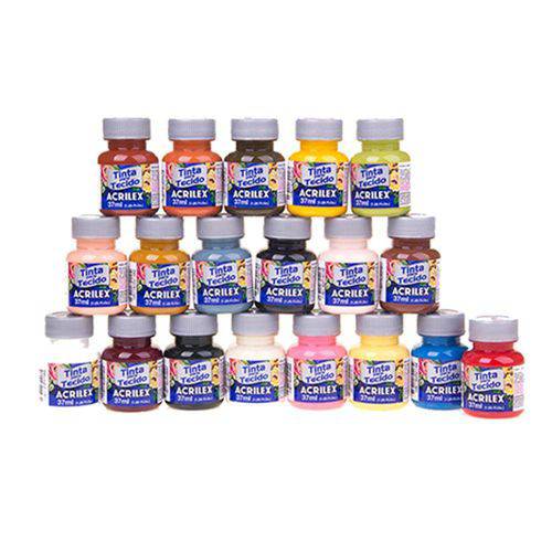 Tamanhos, Medidas e Dimensões do produto Kit Tintas Pintura Tecido Eliana Rolim