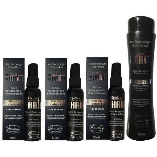 Tamanhos, Medidas e Dimensões do produto Kit 3 Tonico Max Hair Renasce Fios + 1 Shampoo Max Hair Sv