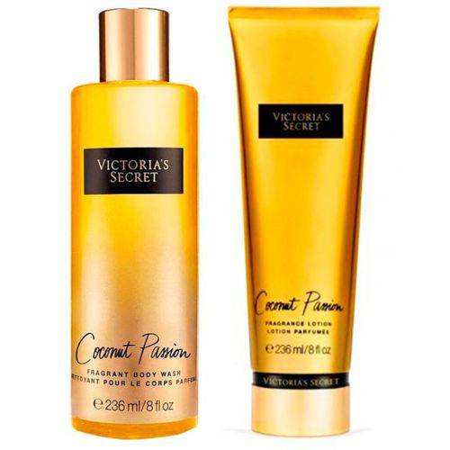 Tamanhos, Medidas e Dimensões do produto Kit Victoria's Secrets Hidratante + Body Splash Coconut Passion 250ml