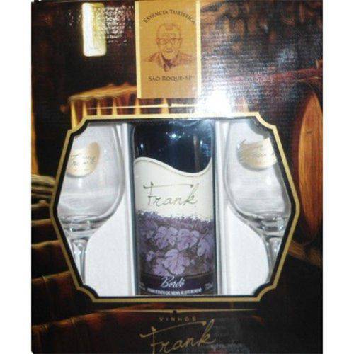 Tamanhos, Medidas e Dimensões do produto Kit Vinho Bordô com 2 Taças e Embalagem Presente - Frank