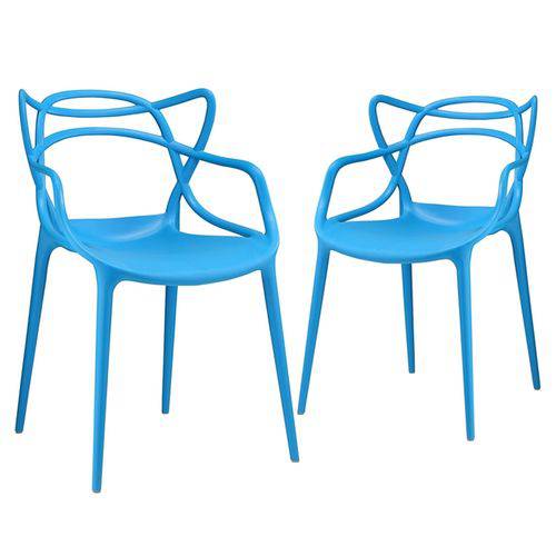 Tamanhos, Medidas e Dimensões do produto KIT - 2 X Cadeiras Masters Allegra - Azul