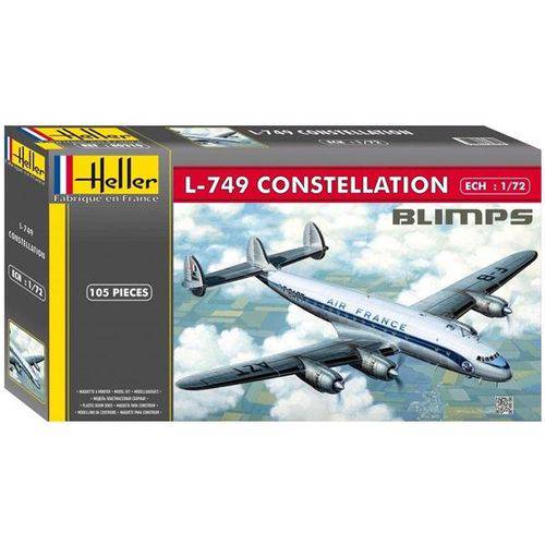 Tamanhos, Medidas e Dimensões do produto L-749 Constellation - 1/72 - Heller 80310