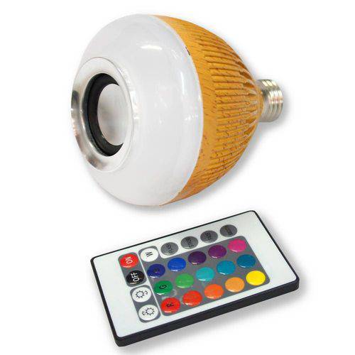 Tamanhos, Medidas e Dimensões do produto Lampada de Led Bluetooth Music com Controle