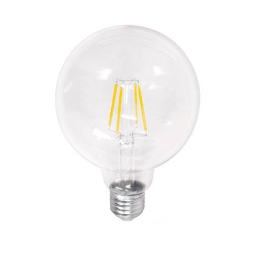 Tamanhos, Medidas e Dimensões do produto Lâmpada de LED Filamento Globo Vela 4w 2.400k E27 Bivolt