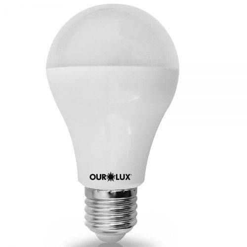 Tamanhos, Medidas e Dimensões do produto Lâmpada Led Bulbo Dimerizável 9w Luz Branca E27 Bivolt Ourolux