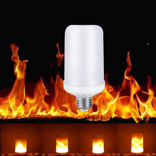 Tamanhos, Medidas e Dimensões do produto Lâmpada Led Efeito Chama de Fogo 5w E27 Flame