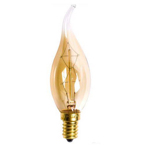 Tamanhos, Medidas e Dimensões do produto Lampada Led Vela Chama Filamento 2200k Vintage 2w