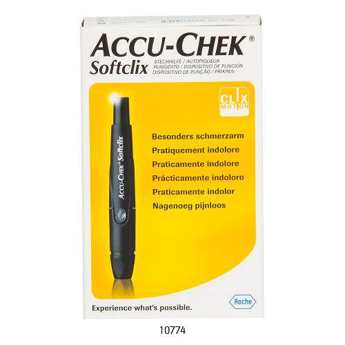 Tamanhos, Medidas e Dimensões do produto Lancetador + Lancetas Accu-Chek Softiclix 25 Unidades