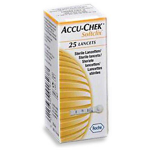 Tamanhos, Medidas e Dimensões do produto Lancetas Accu-Chek Softclix com 25 Unidades - Roche