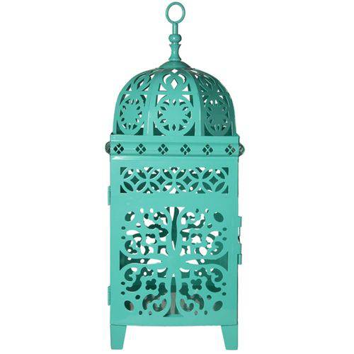Tamanhos, Medidas e Dimensões do produto Lanterna Marroquina Verde Decorativa Pequena