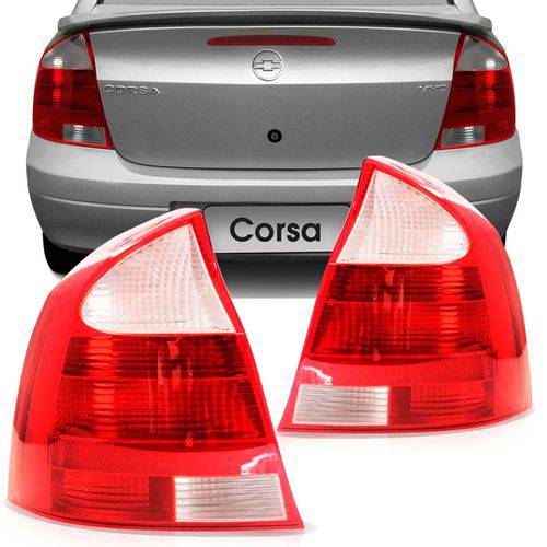 Tamanhos, Medidas e Dimensões do produto Lanterna Traseira Bicolor Esquerda Corsa Sedan 2003/2007