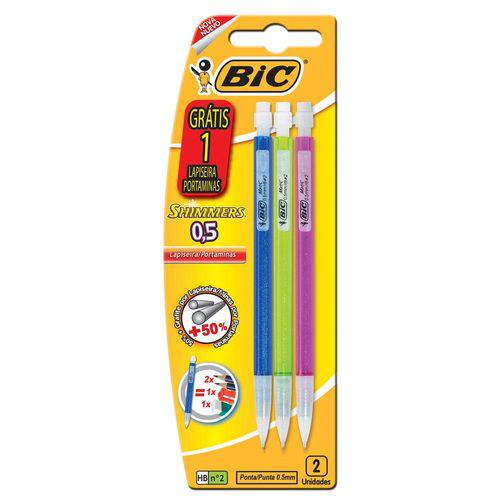 Tamanhos, Medidas e Dimensões do produto Lapiseira Shimmers 0,5mm Blister 3 Peças - Bic