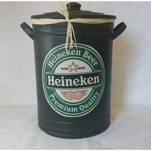 Tamanhos, Medidas e Dimensões do produto Latão Cooler Galvanizado Estapa Heineken Vintage